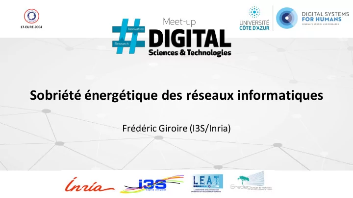 sobri t nerg tique des r seaux informatiques