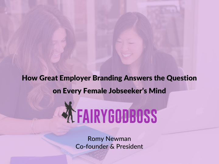how great employer branding answers the question on every