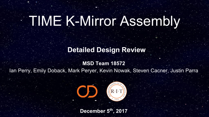 time k mirror assembly