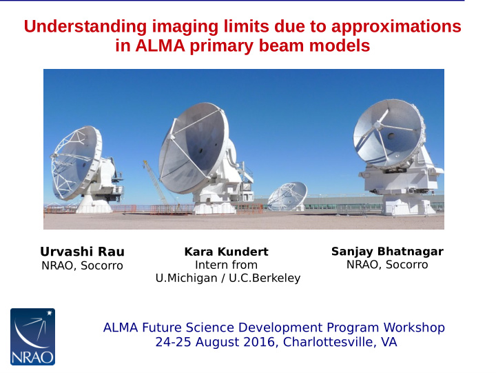 understanding imaging limits due to approximations in