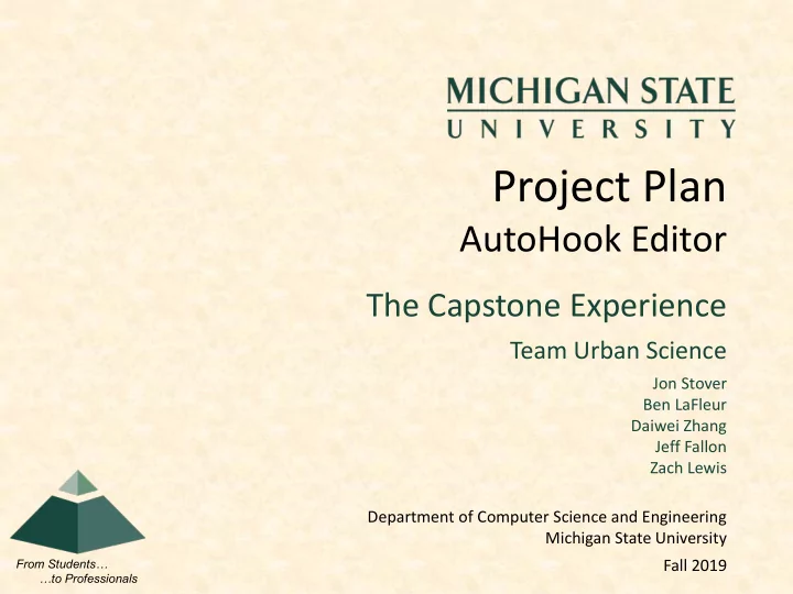 project plan
