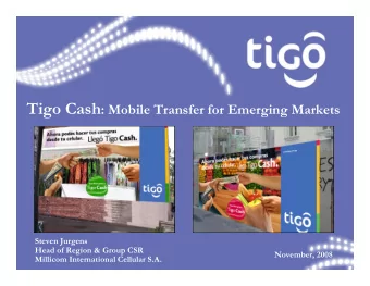 Who are we?  Millicom Highlights    25 years of emerging markets history    Luxembourg