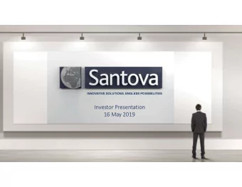 Investor Presentation  16 May 2019  Agenda  Group profile  Overview of the industry  The
