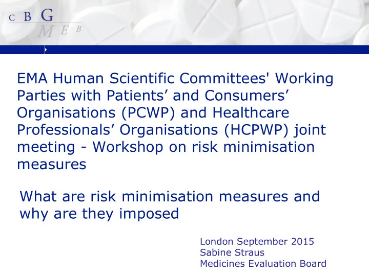 ema human scientific committees working
