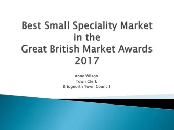 Town Clerk  Bridgn  gnorth  rth Town Council  Puffina  Puff  Population: approx. 13,500  Town