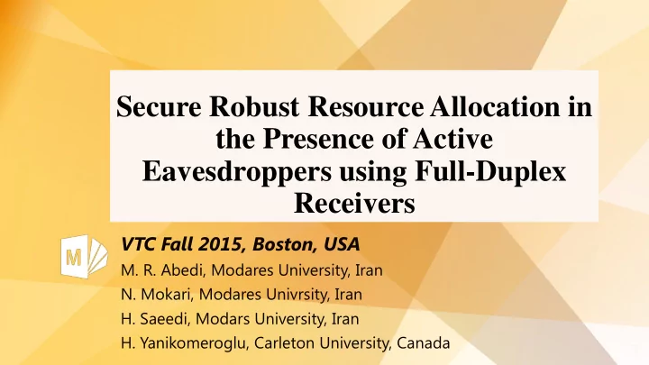 secure robust resource allocation in