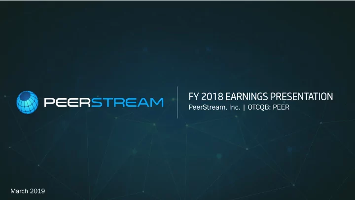 fy 2018 8 earni ning ngs s present entati tion on