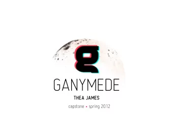 GANYMEDE  THEA JAMES capstone  spring 2012  GANYMEDE AAP StatShot: January 2012 v. January