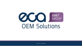 ECA SERVICES - CONFIDENTIAL  Decades of Excellence  OEM and high-performance computing