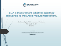 relevance to the sar e procurement efforts