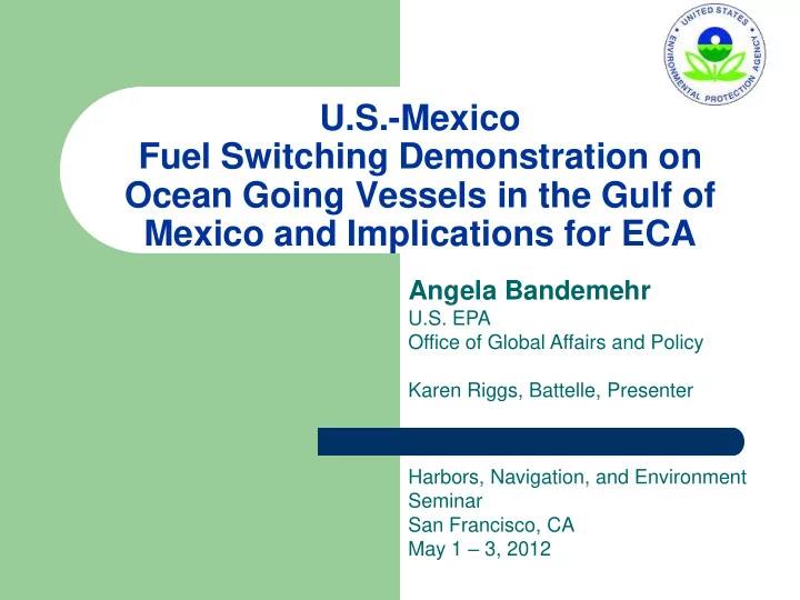 fuel switching demonstration on