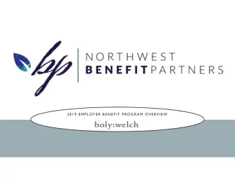 2019 EMPLOYER BENEFIT PROGRAM OVERVIEW  2019 Employee Benefit Review  Terminology  Moda