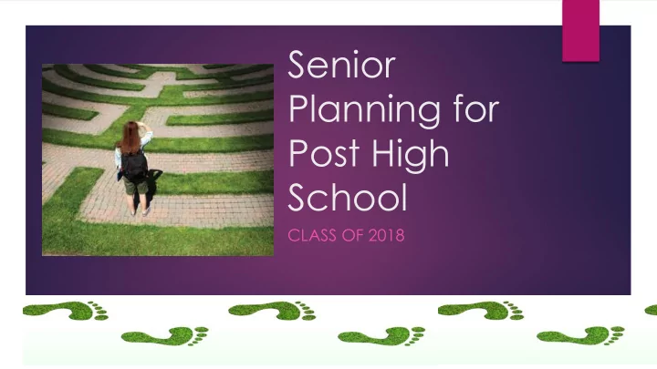 planning for post high