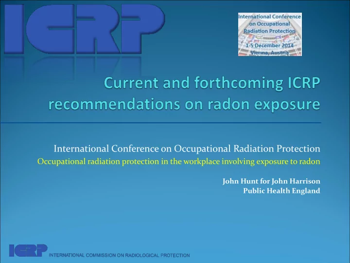 international conference on occupational radiation