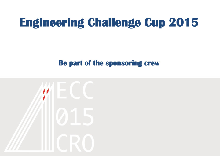 be part rt of t the e sponsorin oring g crew ecc c 2015