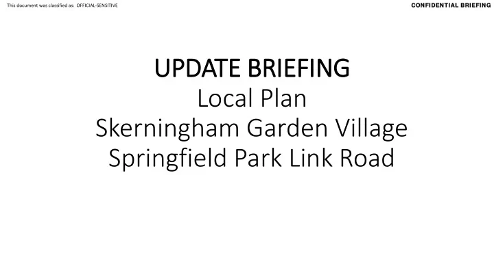 update e briefing