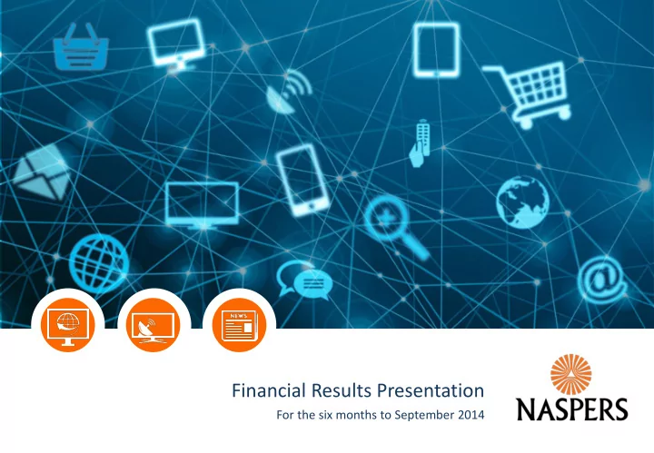 financial results presentation