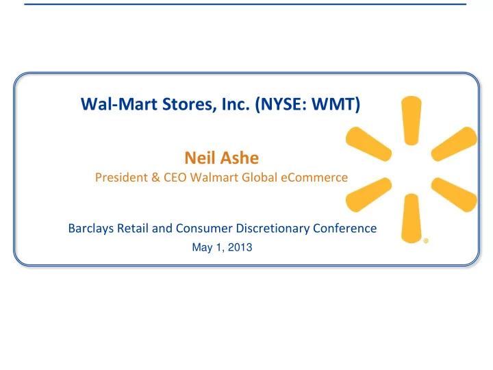 wal mart stores inc nyse wmt