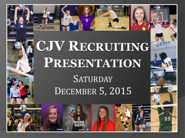cjv r ecruiting p resentation