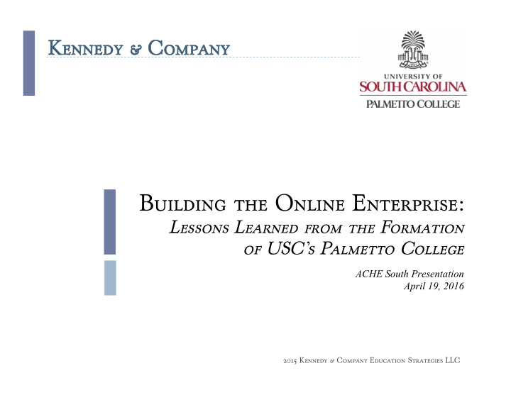 building the online enterprise