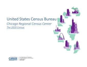United States Census Bureau  Chicago Regional Census Center  The 2020 Census  2020 Census  A