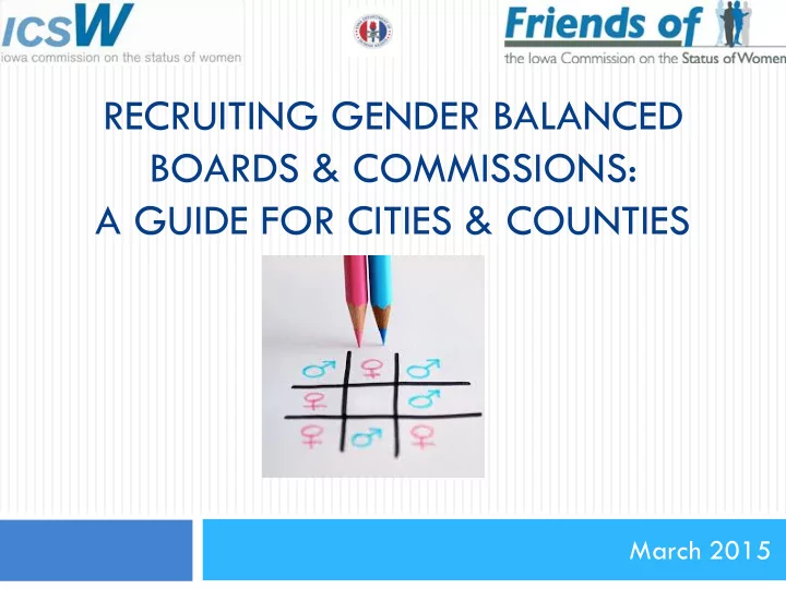 recruiting gender balanced boards commissions a guide for
