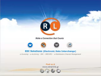 Agenda  Retail@Link at a glance  The EDI Solution  Why Retail@Link ?  Make a Connection that Counts