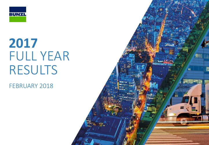 2017 full year results