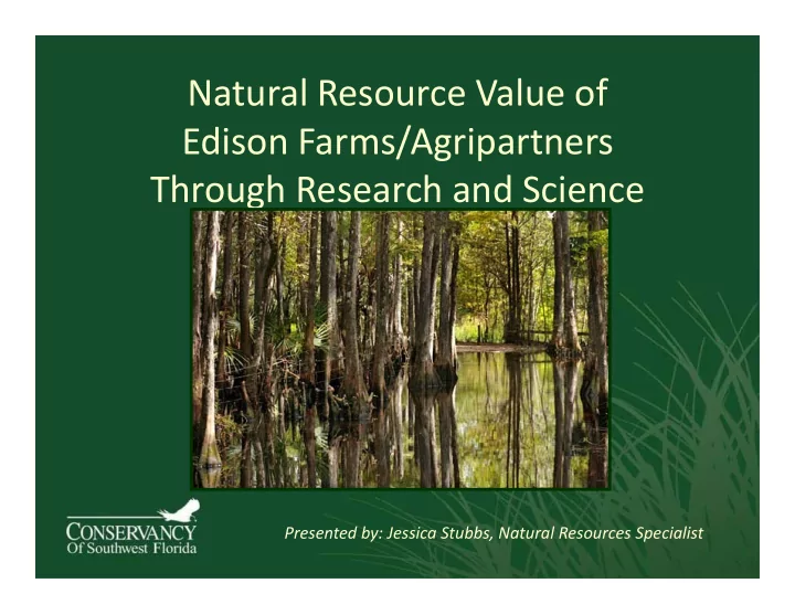 natural resource value of edison farms agripartners