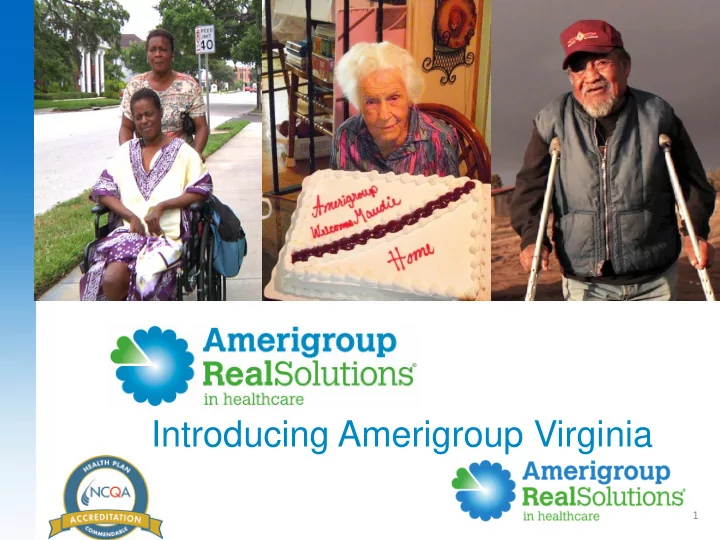 introducing amerigroup virginia