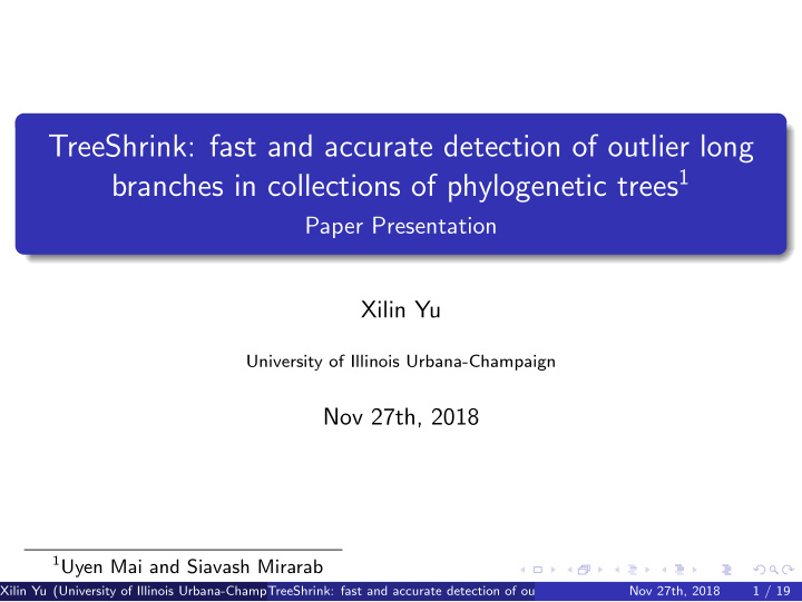 treeshrink fast and accurate detection of outlier long