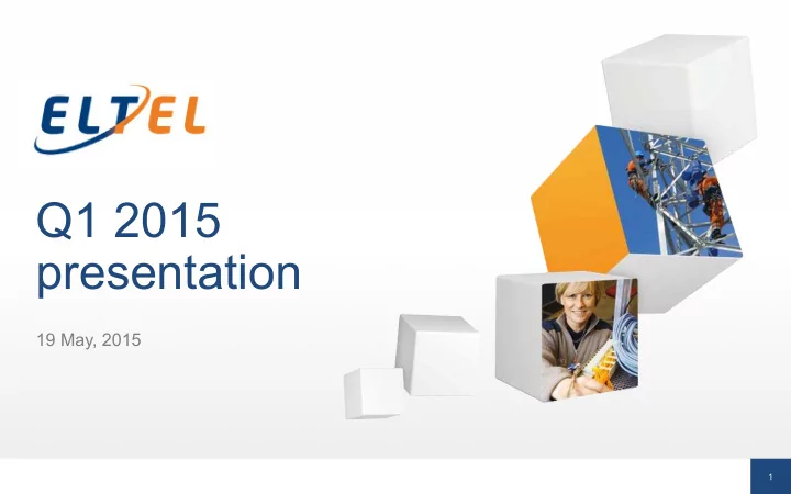 q1 2015 presentation