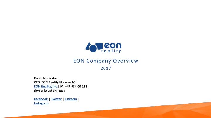 eon company overview