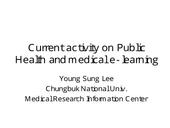 C  u  r  r  e  n  t  a  c  t  i  v  i  t  y  o  n  P  u  b  l  i  c  H  e  a  l  t  h  a  n  d  me