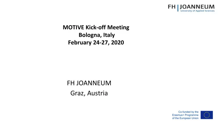 fh joanneum graz austria