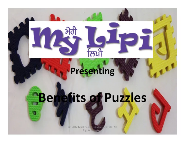benefits of puzzles