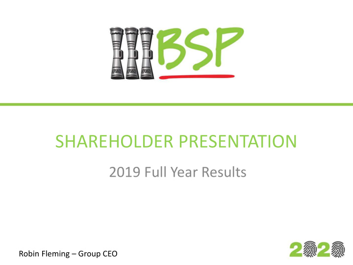 shareholder presentation