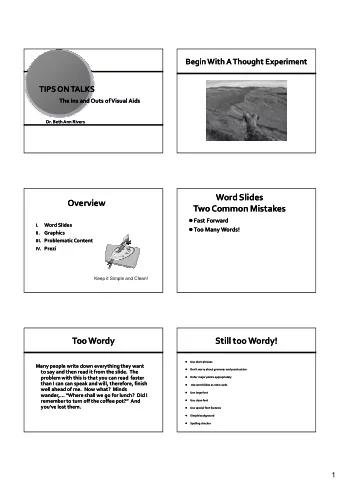 Word Slides  Word Slides  Overview  Overview  Two Common Mistakes  Two Common Mistakes  Fast