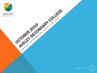 1  O C T O B E R  2 0 1 9  AGENDA  1.  1.  Introduct  oduction  ions  SP  SP  2.  2.  Our Vision