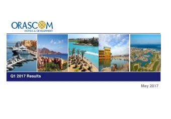 Q1 2017 Results  May 2017  Agenda  Q1 2017 Company Highlights  Page 3  Q1 2017 Destination Progress