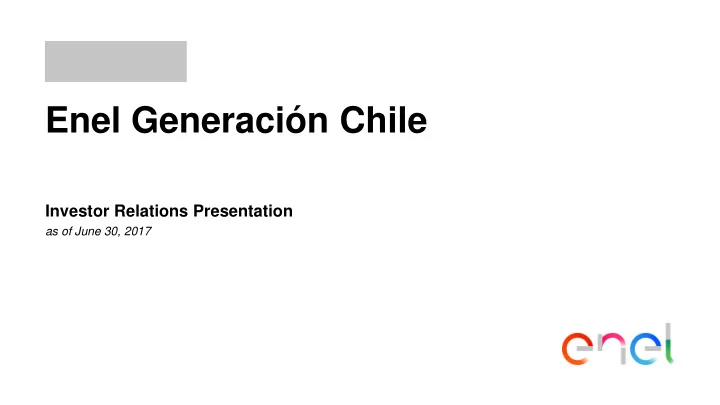 enel generaci n chile