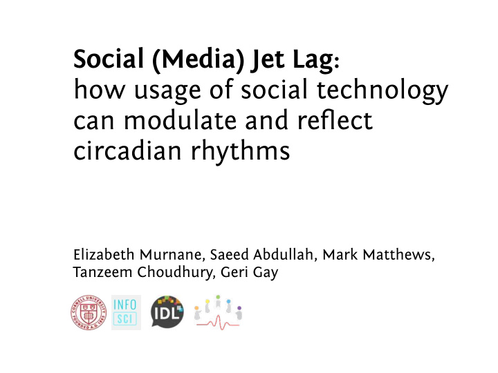 social media jet lag how usage of social technology can