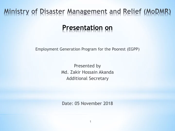 presentation on
