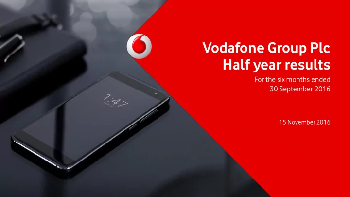 vodafone group plc