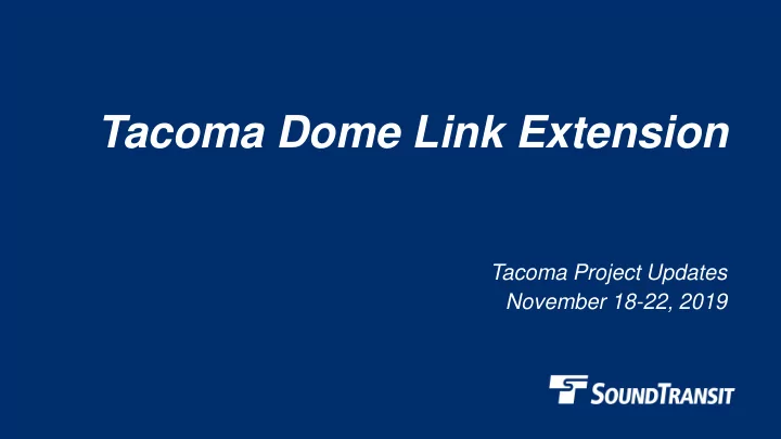 tacoma dome link extension
