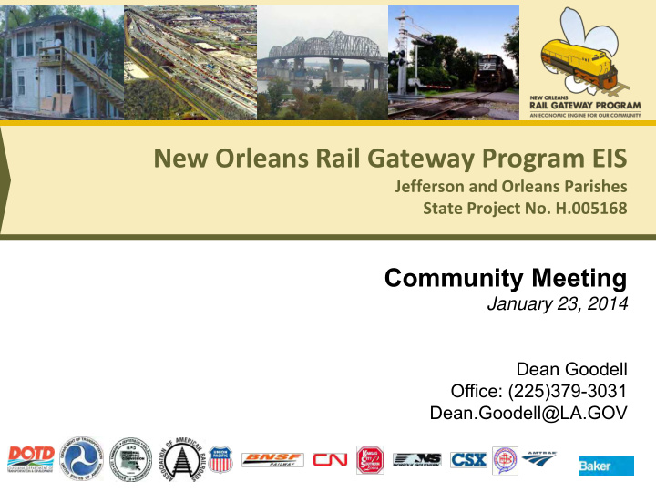 new orleans rail gateway program eis