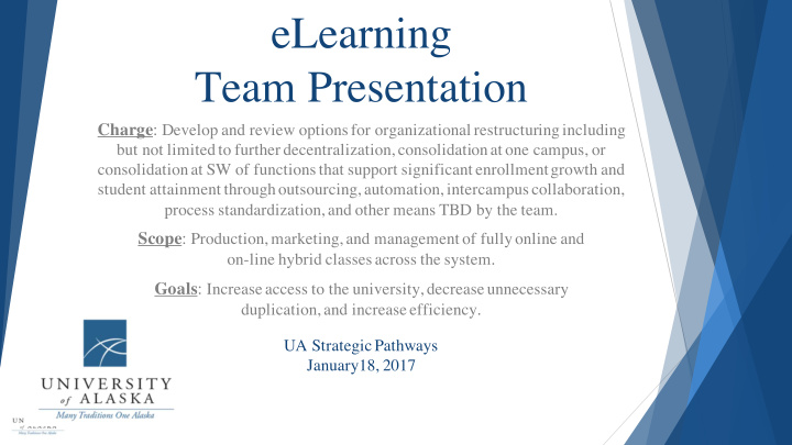 elearning team presentation