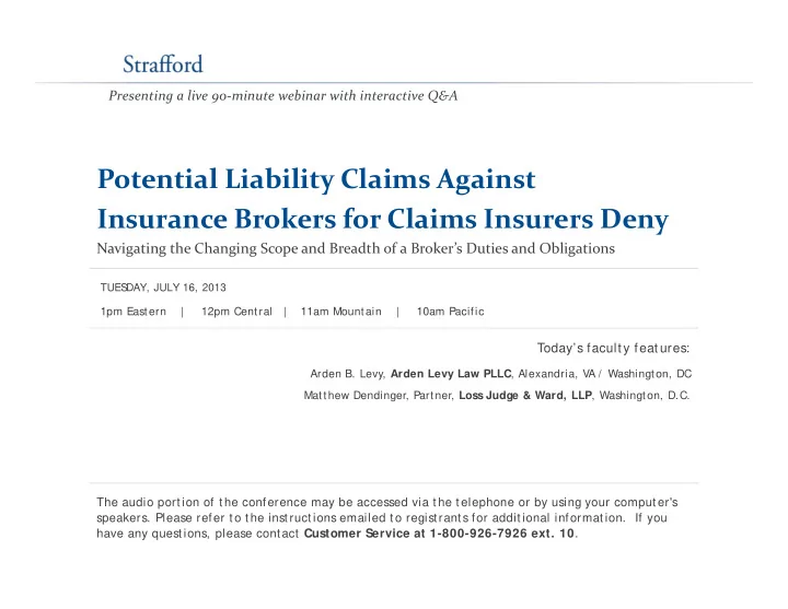 potential liability claims against y g insurance brokers