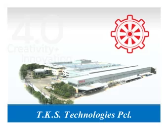 T.K.S. Technologies Pcl.  GROUP INVESTMENT STRUCTURE   .  .