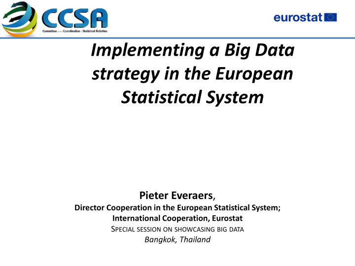 implementing a big data strategy in the european
